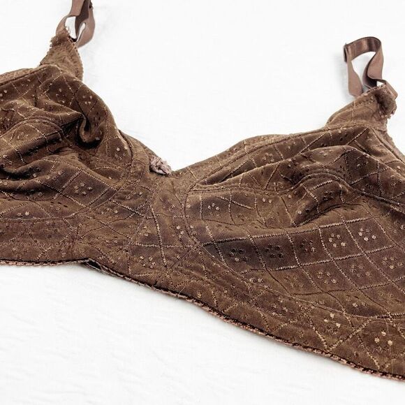 BUY 1 GET 1 FREE Mamia 36d brown unlined supportive bra - Picture 2 of 8